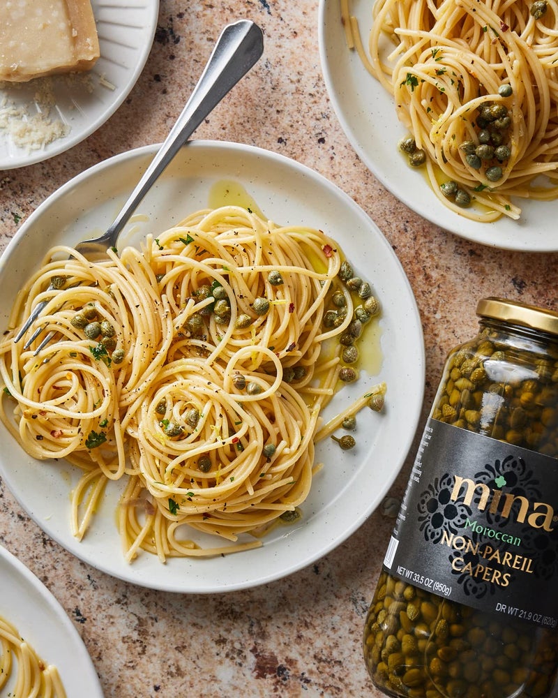 Mina Capers Non Pareil 7 oz, Perfect Mediterranean Seasoning or Garnish, Moroccan Capers Jar, Made with only Capers, Water, Vinegar and Sea Salt, Non GMO, Keto, Vegan, Gluten Free - Image 4